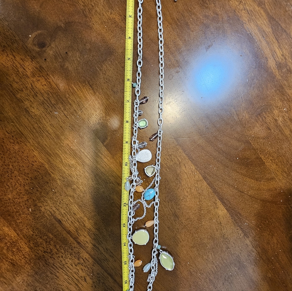 SET! Lia Sophia Necklace with 925 Peridot & Pearl Earrings and Ring - Picture 13 of 16
